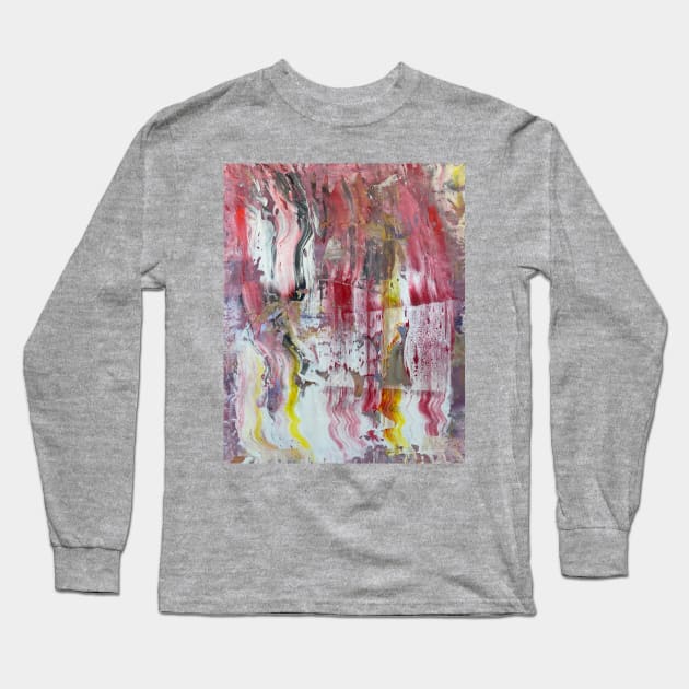 Molten Lava Long Sleeve T-Shirt by Art Quilts by Rhonda